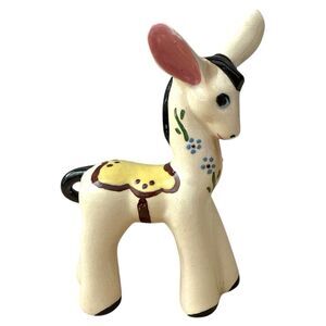 MCM Vintage Dee Lee Donkey California Pottery Figurine Retro Ceramic